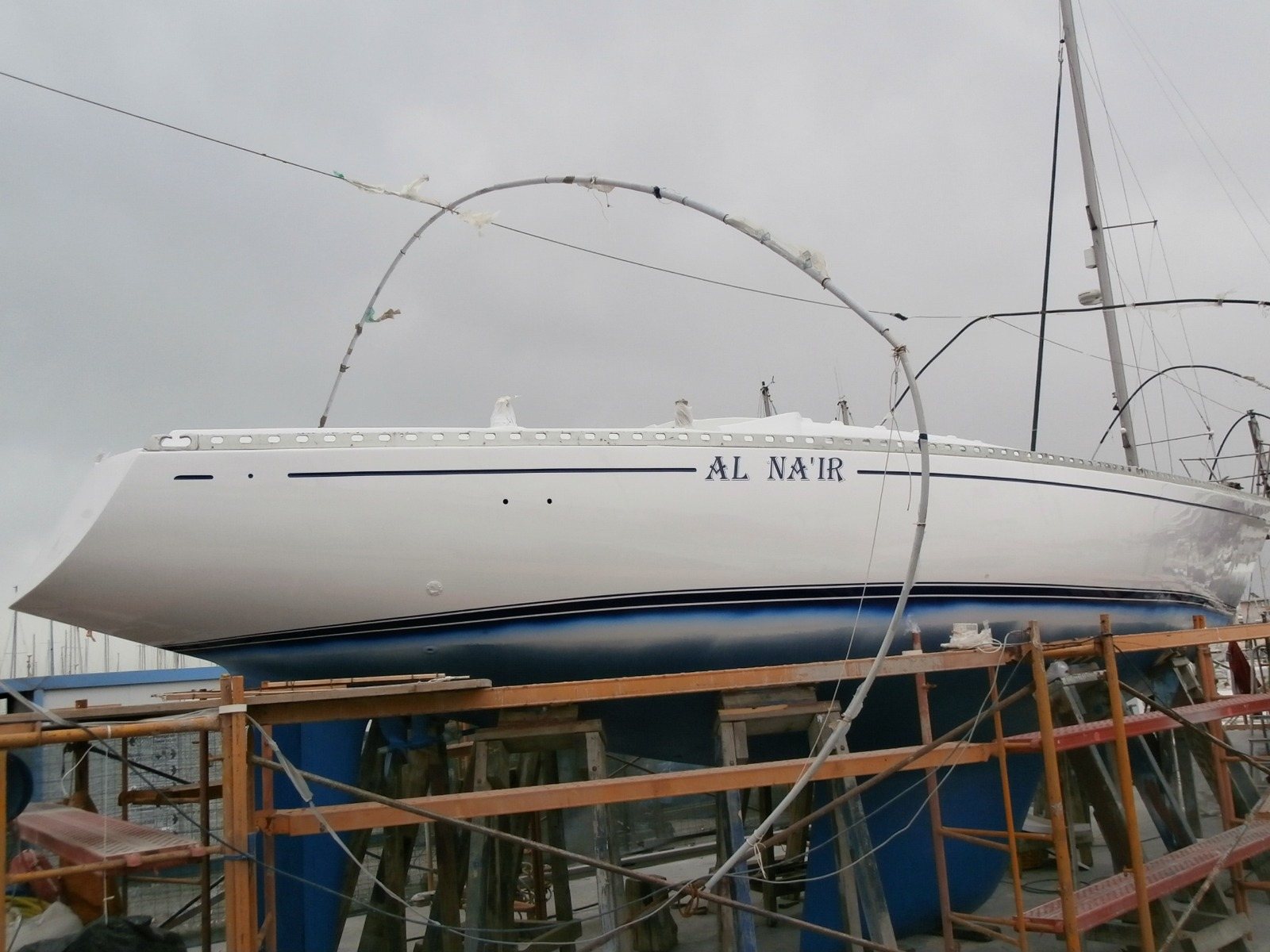 Casco del Northwind 40 en varadero